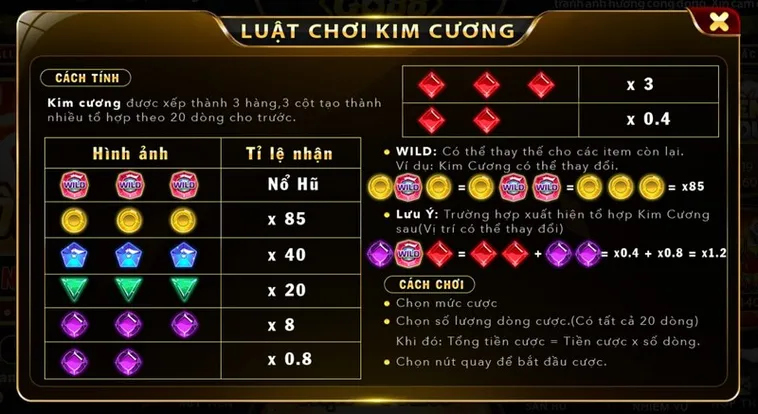 Tìm Hiểu Trò Chơi Nổ Hũ Kim Cương Tại BSport Thú Vị Và Hấp Dẫn